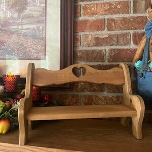 Vintage Handmade Solid Wood Heart Chair‼️FINAL SALE